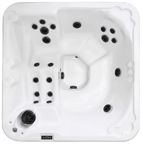 Clearwater Starlight 6L five-person plug-and-play spa with full-length lounge
